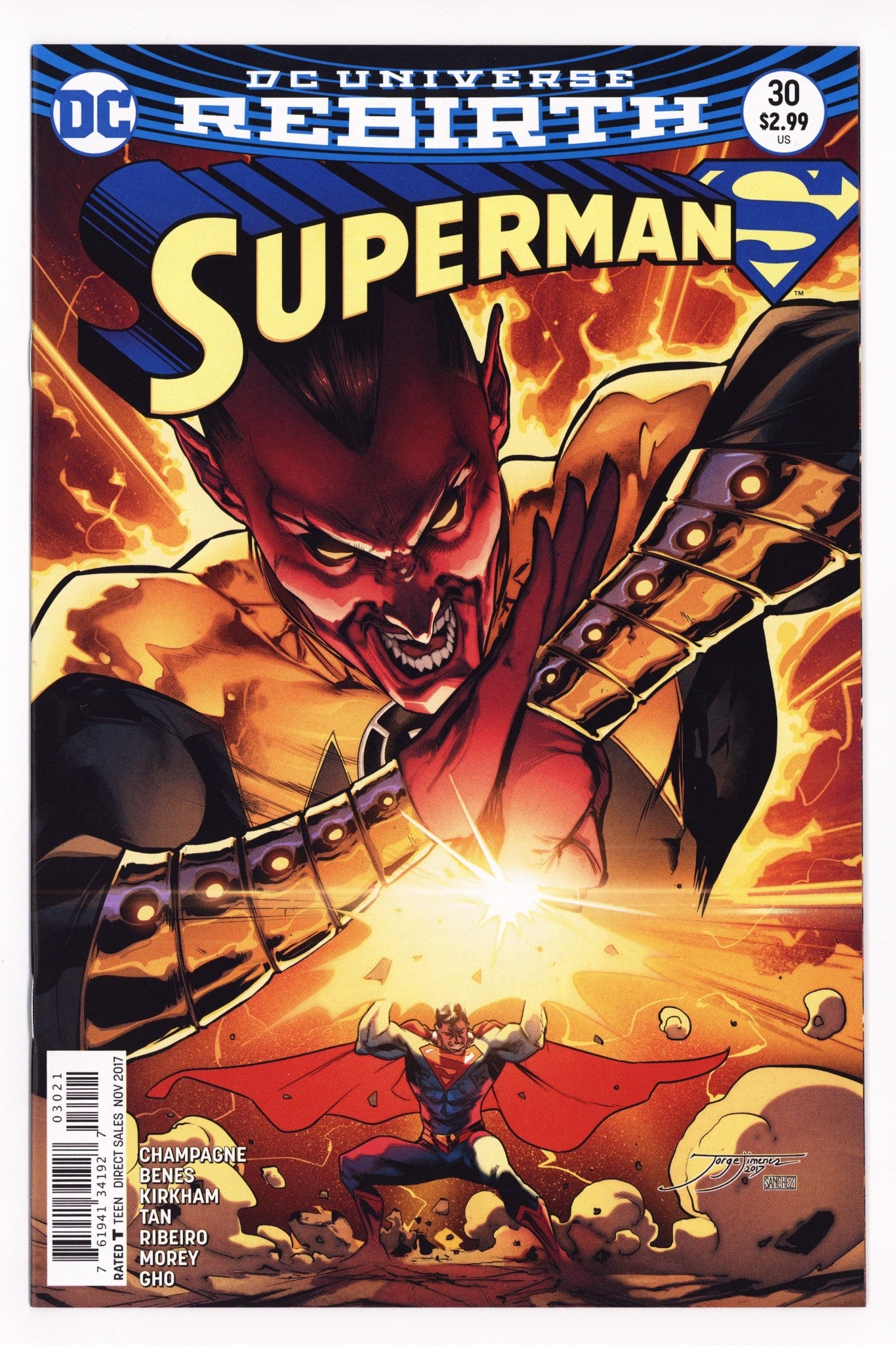 Superman Vol 4 30 High Grade (2017) Jimenez Variant 