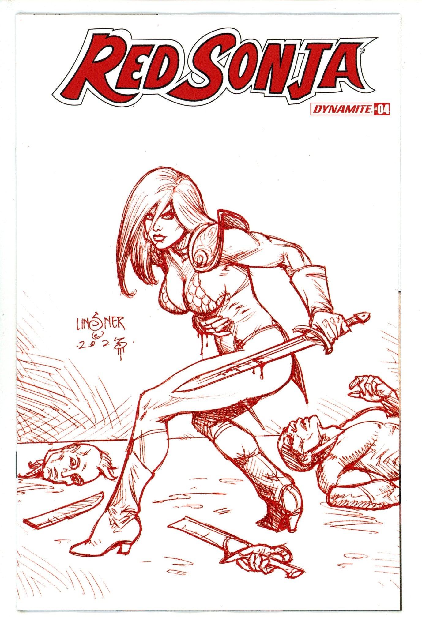 Red Sonja Vol 7 4 Linsner Incentive Variant (2023)