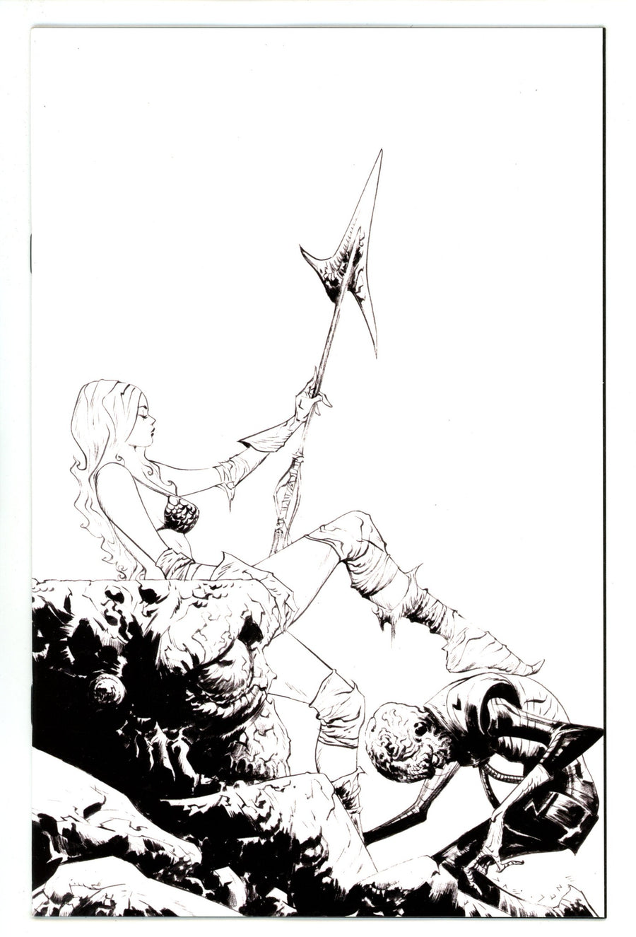 Red Sonja Attacks Mars 4 Lee B&W Virgin Incentive (2025)