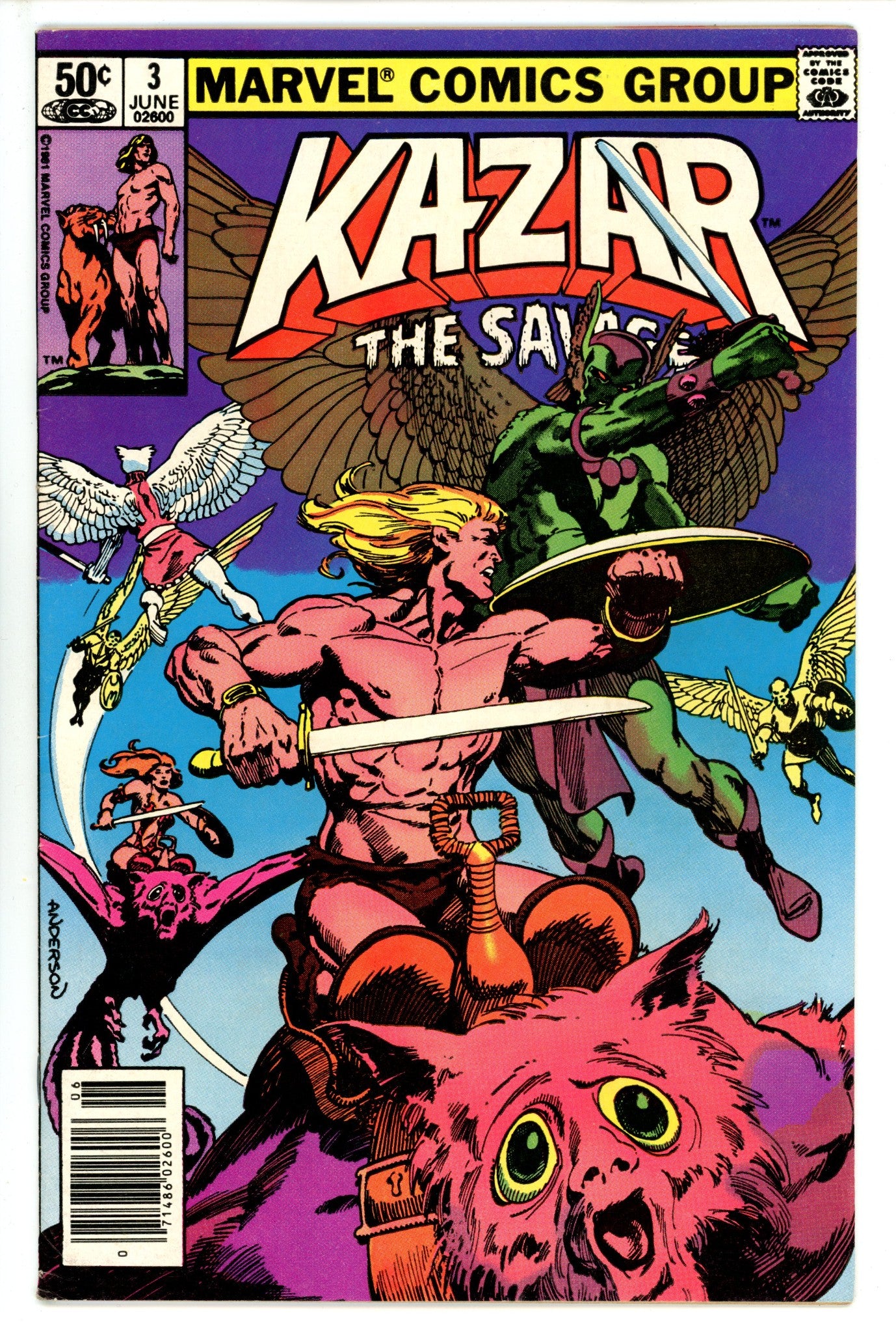 Ka-Zar the Savage Vol 3 3 Newsstand (1981)