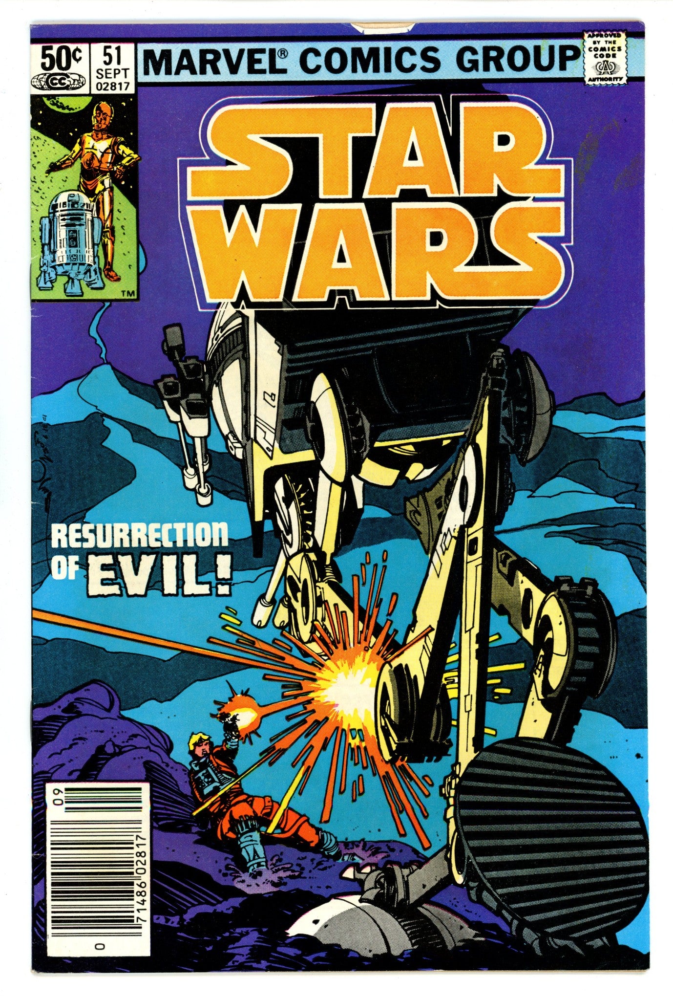 Star Wars Vol 1 51 FN+ (6.5) (1981) Newsstand 