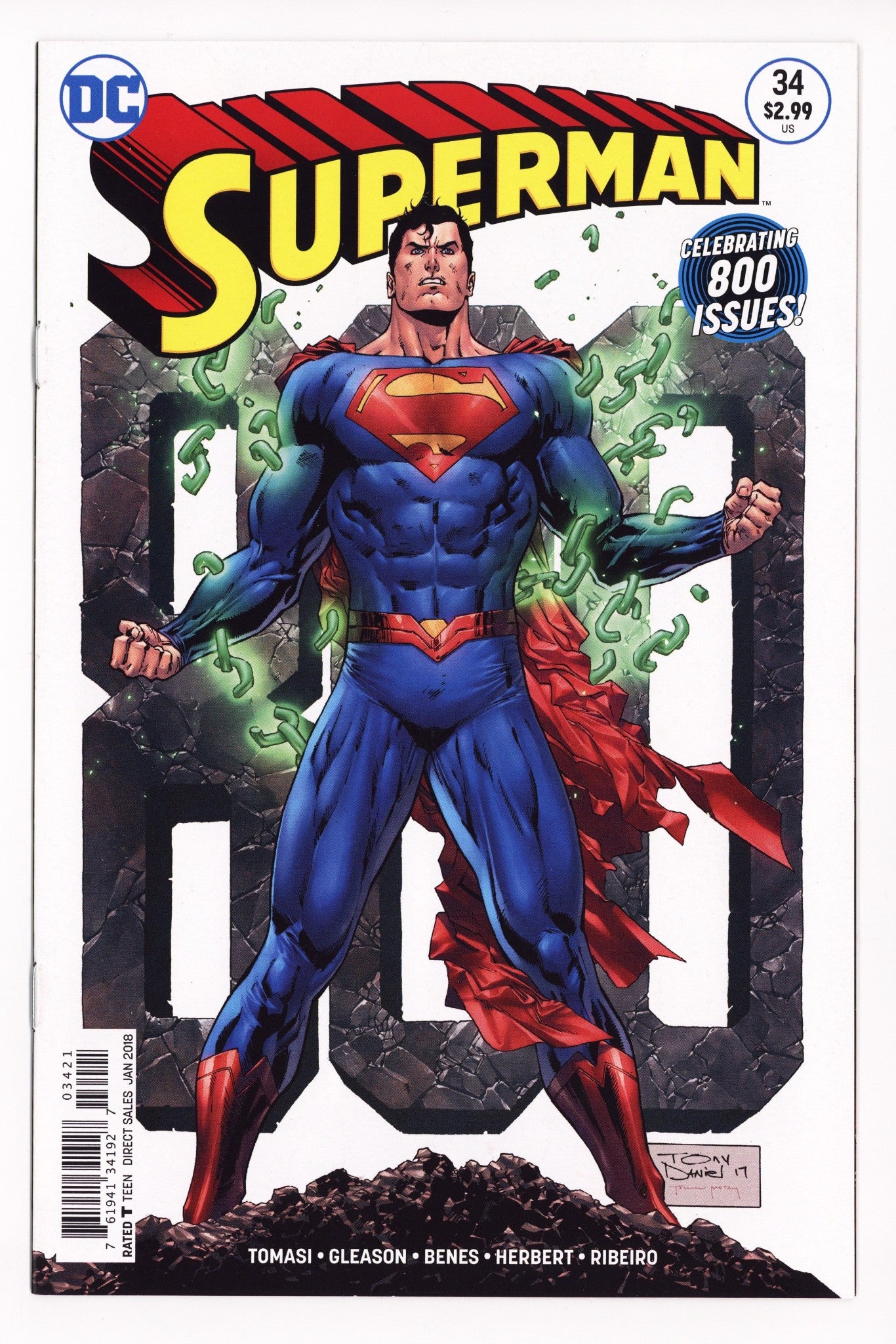 Superman Vol 4 34 High Grade (2018) Daniel Variant 