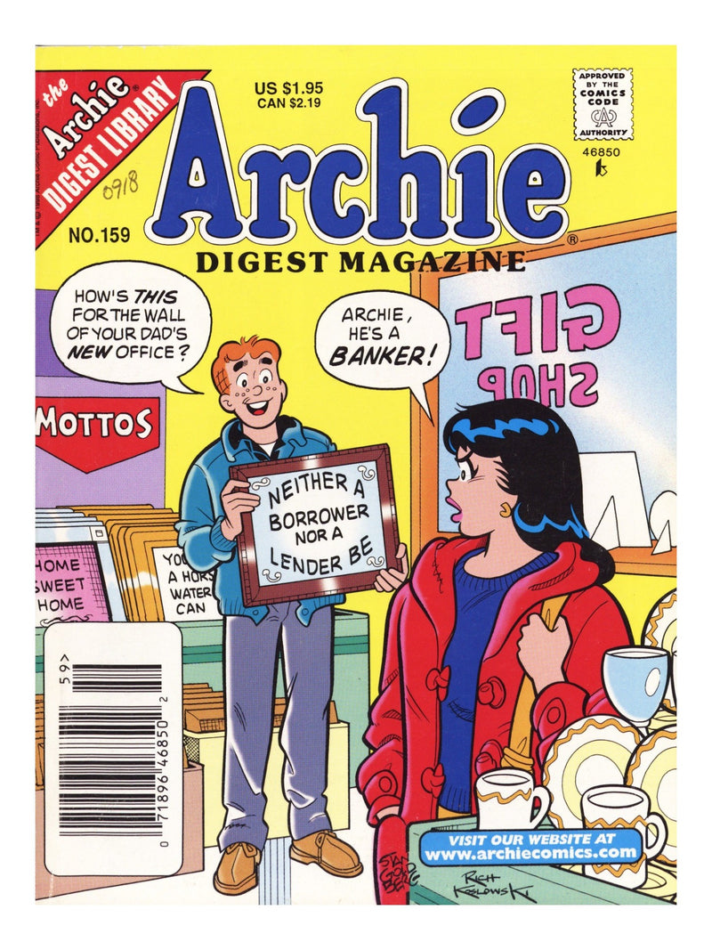 Archie Comics Digest 159 Mid Grade (1998) Newsstand 