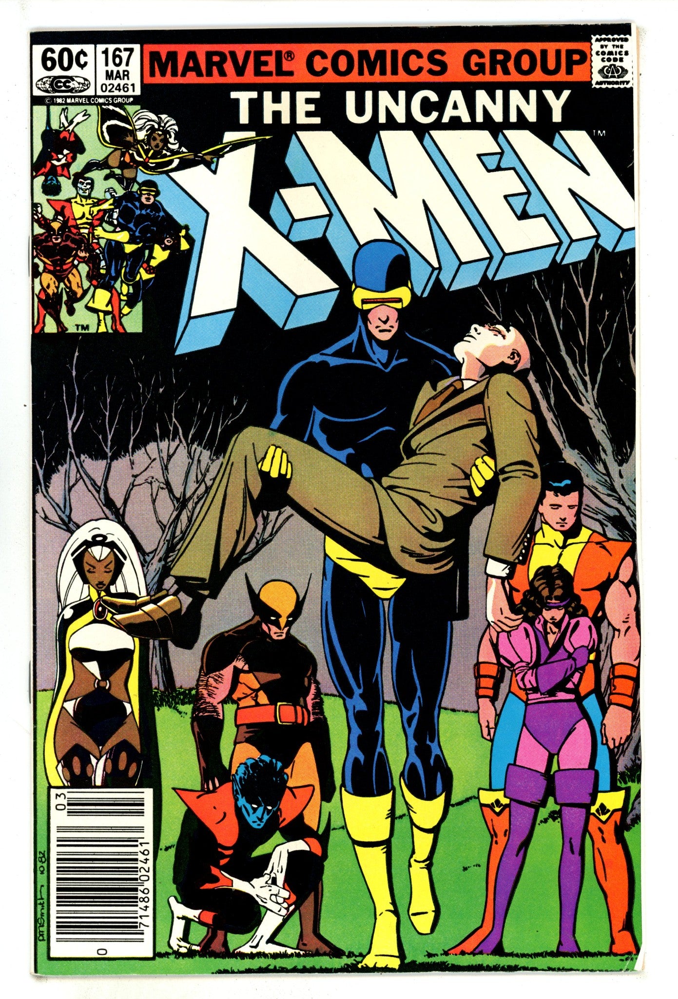 The Uncanny X-Men Vol 1 167 VF (8.0) With Tattooz (1983) Newsstand 
