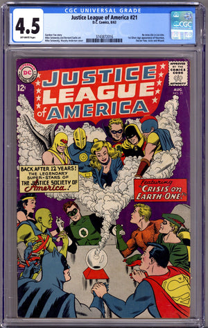 Justice League of America Vol 1 21 CGC 4.5 (VG+)   (1963)