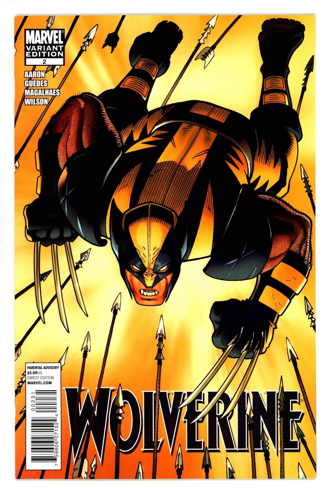 Wolverine Vol 4 2 NM- (9.2) (2010) Adams Incentive Variant 