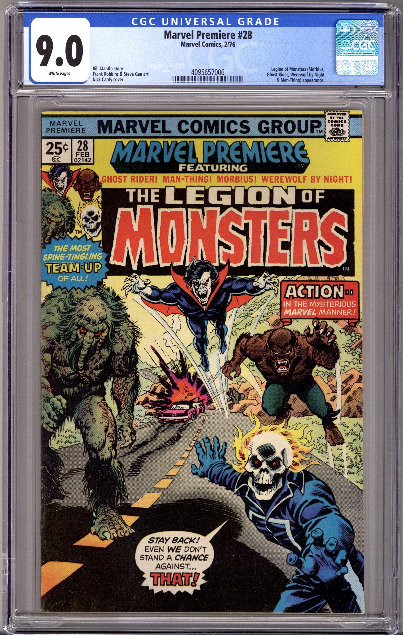 Marvel Premiere 28 CGC 9.0 (VF/NM) (1976)