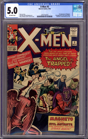 The X-Men Vol 1 5 CGC 5.0 (VG/FN) (1964)