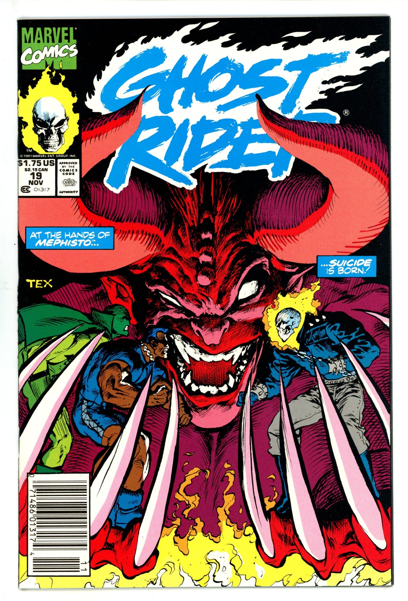 Ghost Rider Vol 2 19 High Grade (1991) Newsstand 