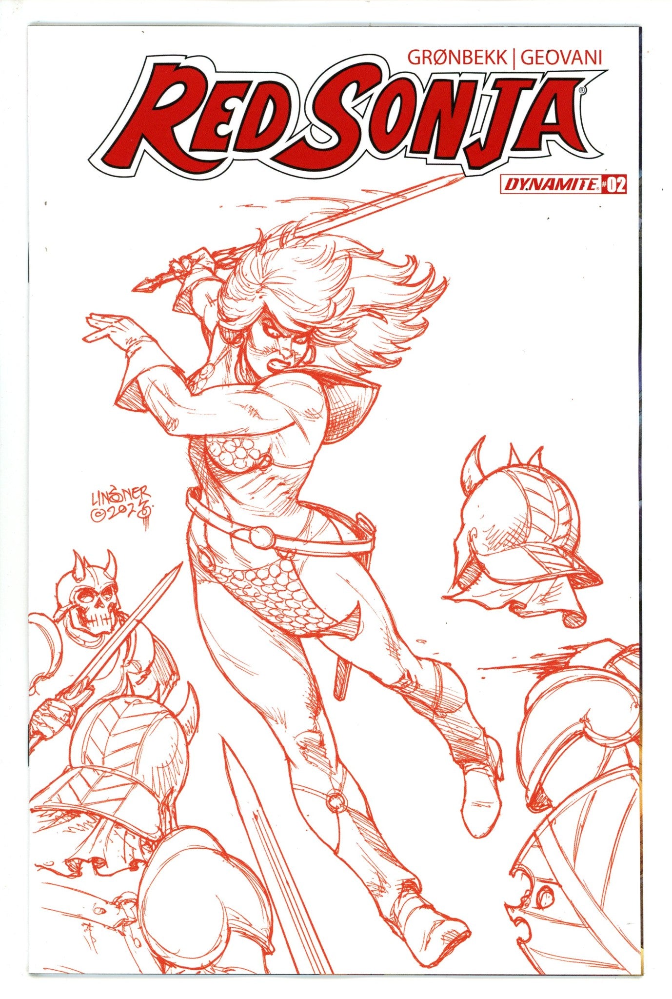 Red Sonja Vol 7 2 Linsner Incentive Variant (2023)