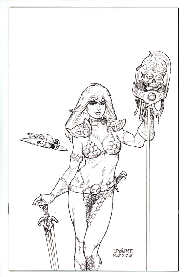 Red Sonja Attacks Mars 4 Linsner B&W Virgin Incentive (2025)