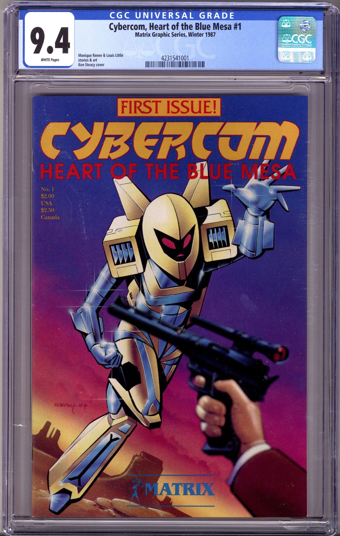 Cybercom, Heart of the Blue Mesa 1 CGC 9.4 (1987)