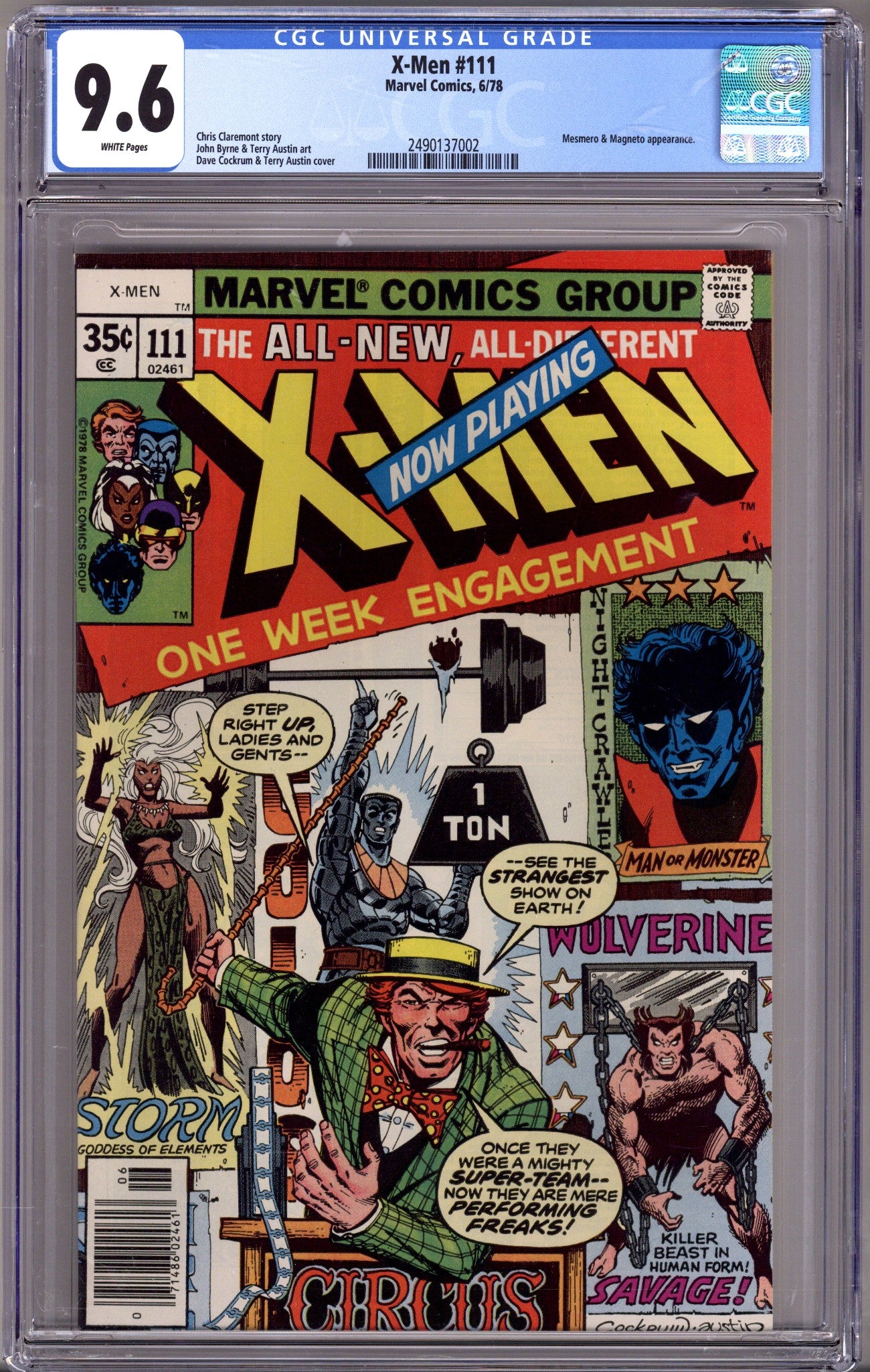 The X-Men Vol 1 111 CGC 9.6 (NM+) (1978) 