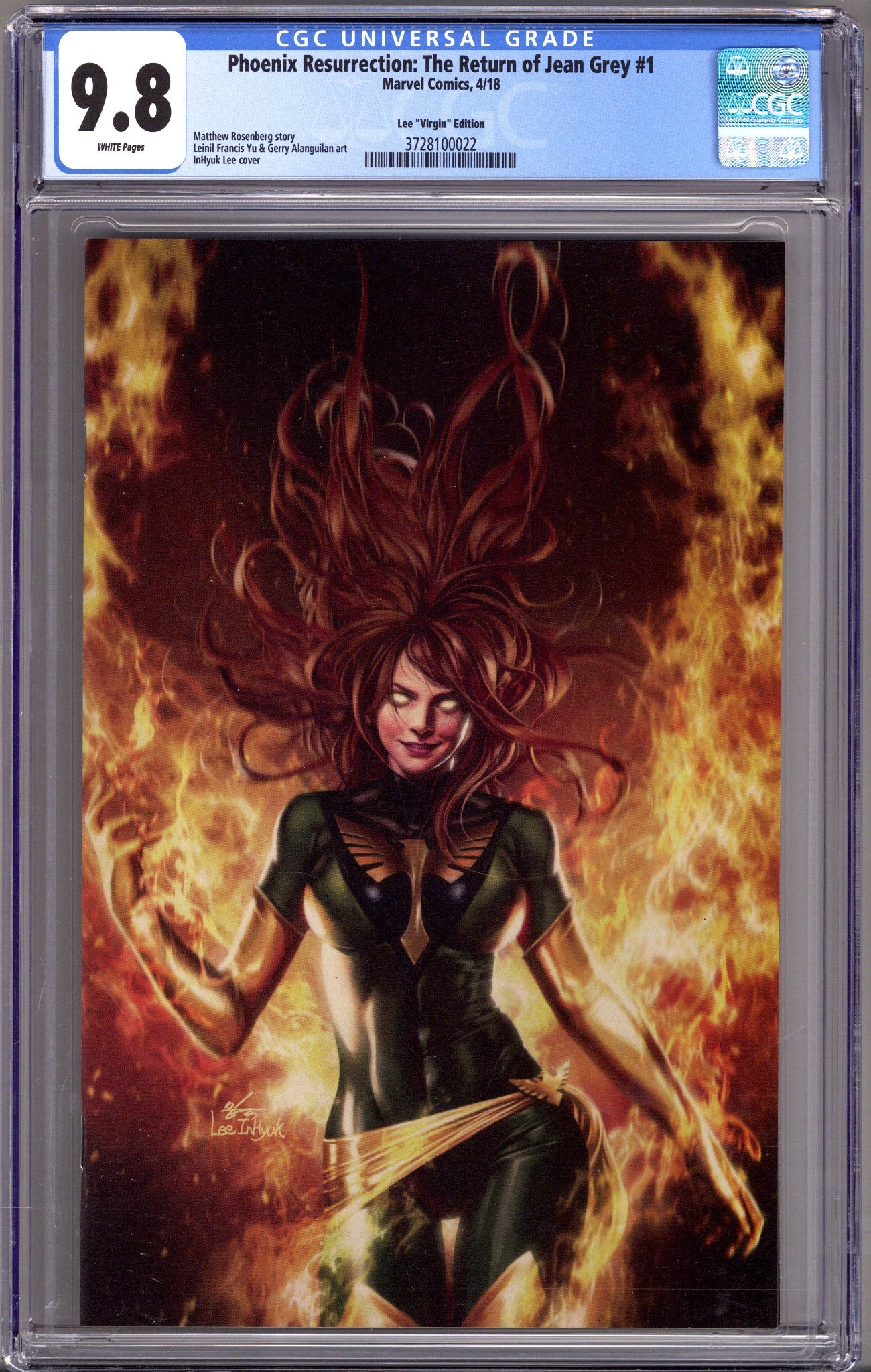 Phoenix Resurrection: The Return of Jean Grey 1 CGC 9.8 (NM/M) (2018) Lee Virgin Exclusive Variant 