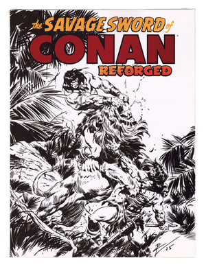 Savage Sword Of Conan Reforged 1 Torre B&W Variant (2025)