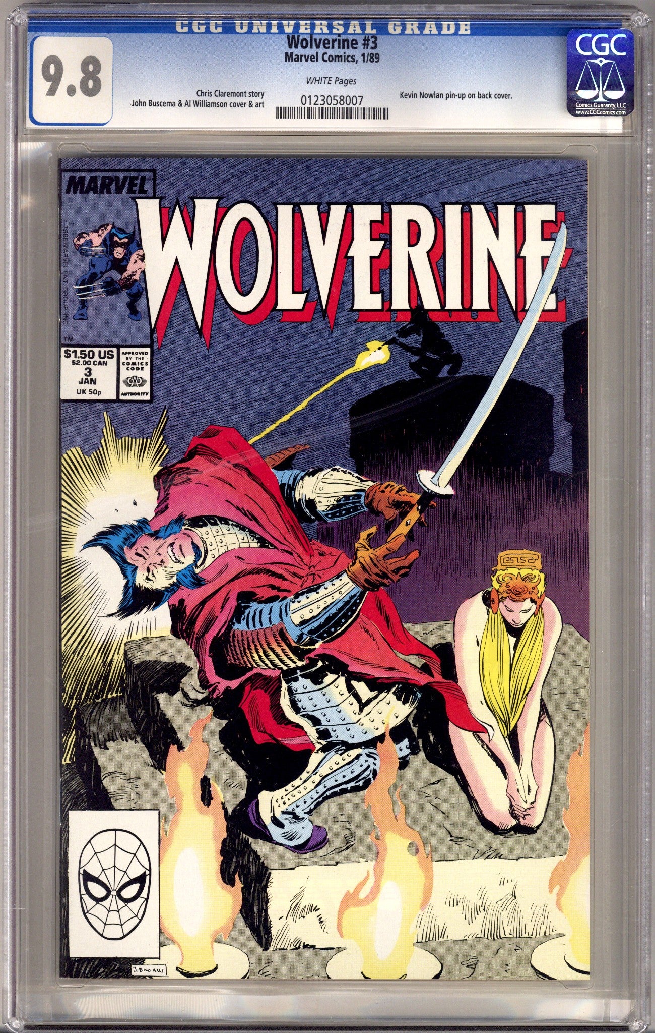Wolverine Vol 2 3 CGC 9.8 (NM/M) (1989) 