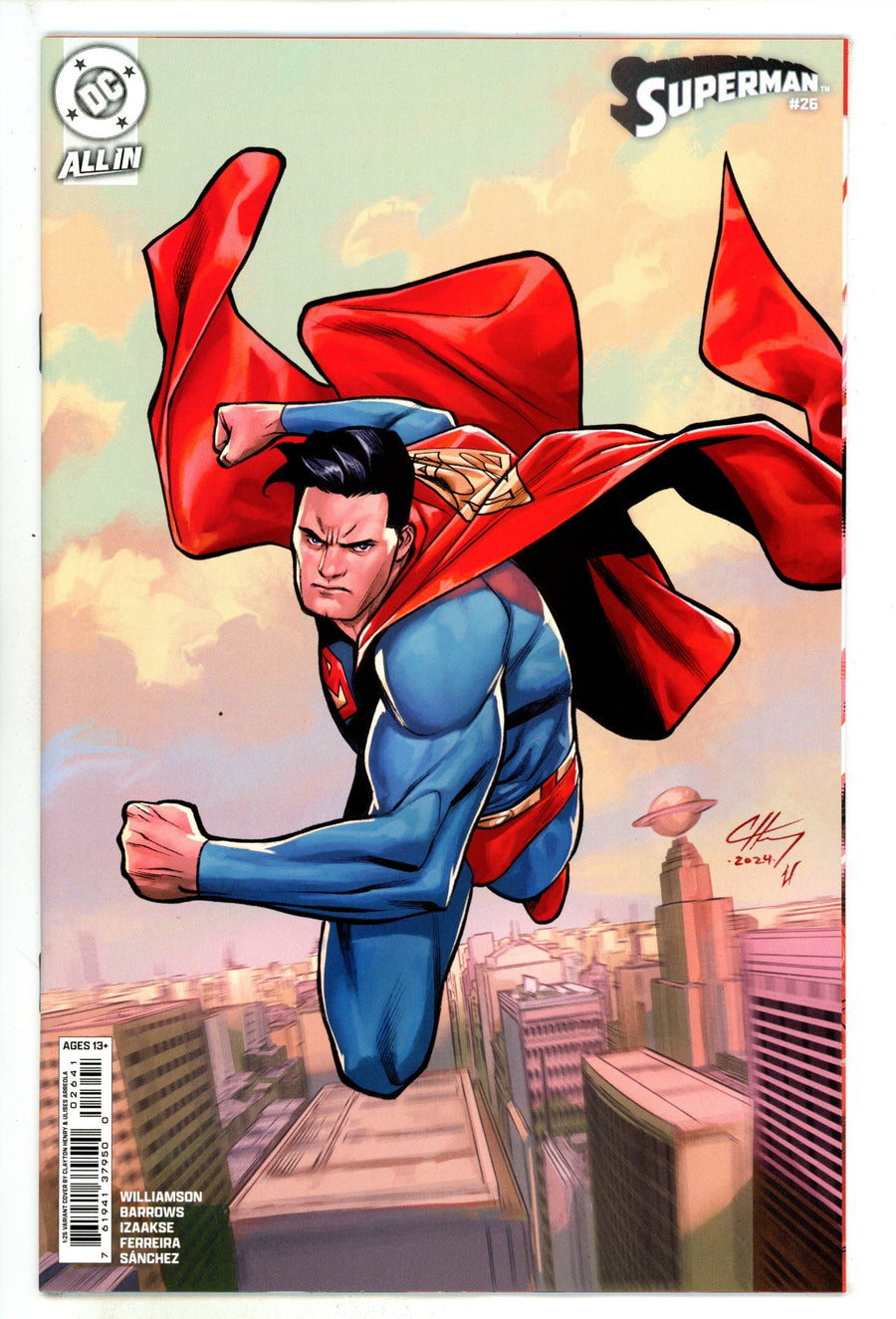 Superman Vol 6 26 Henry Incentive Variant NM- (2025)