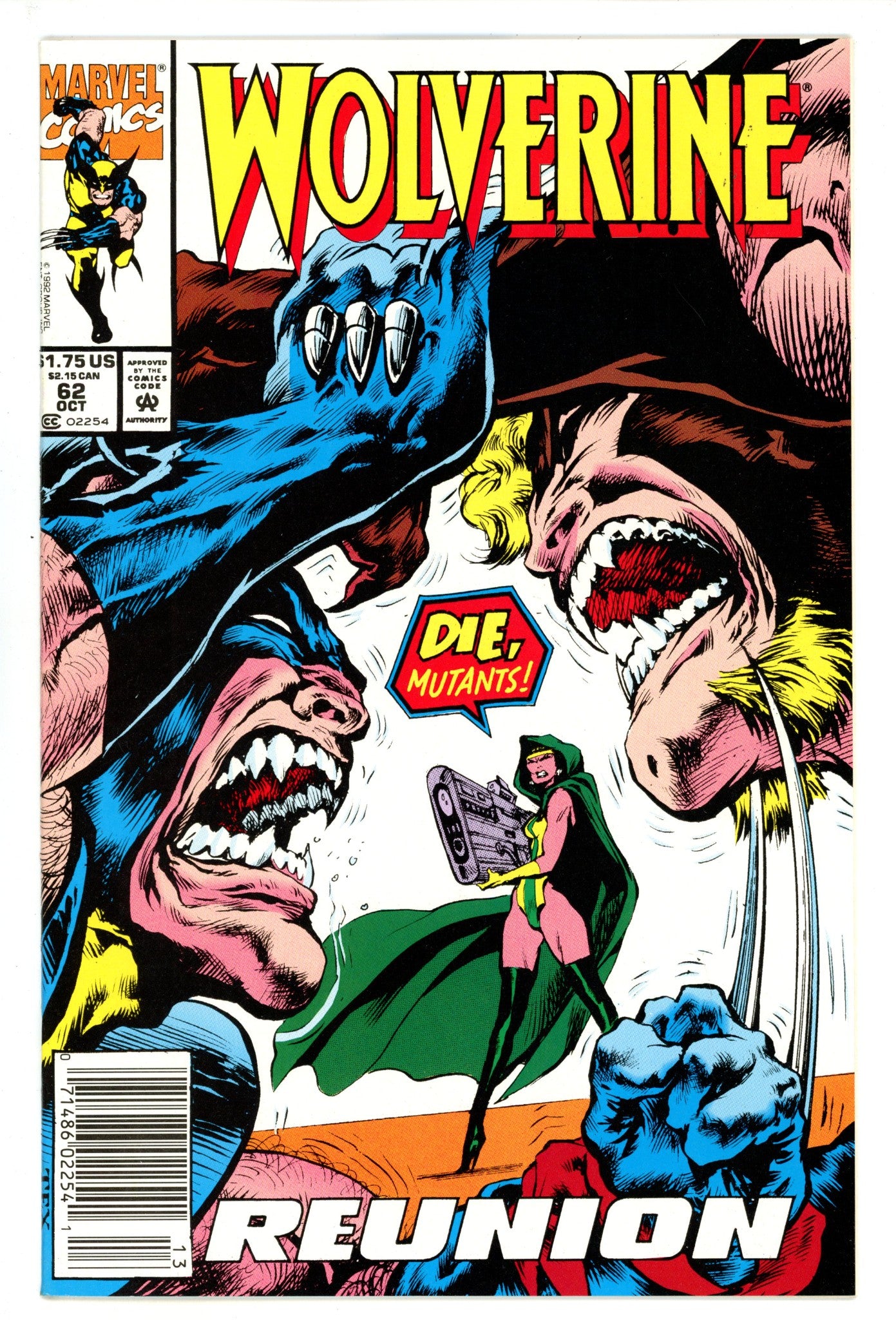 Wolverine Vol 2 62 Mid Grade (1992) Newsstand 
