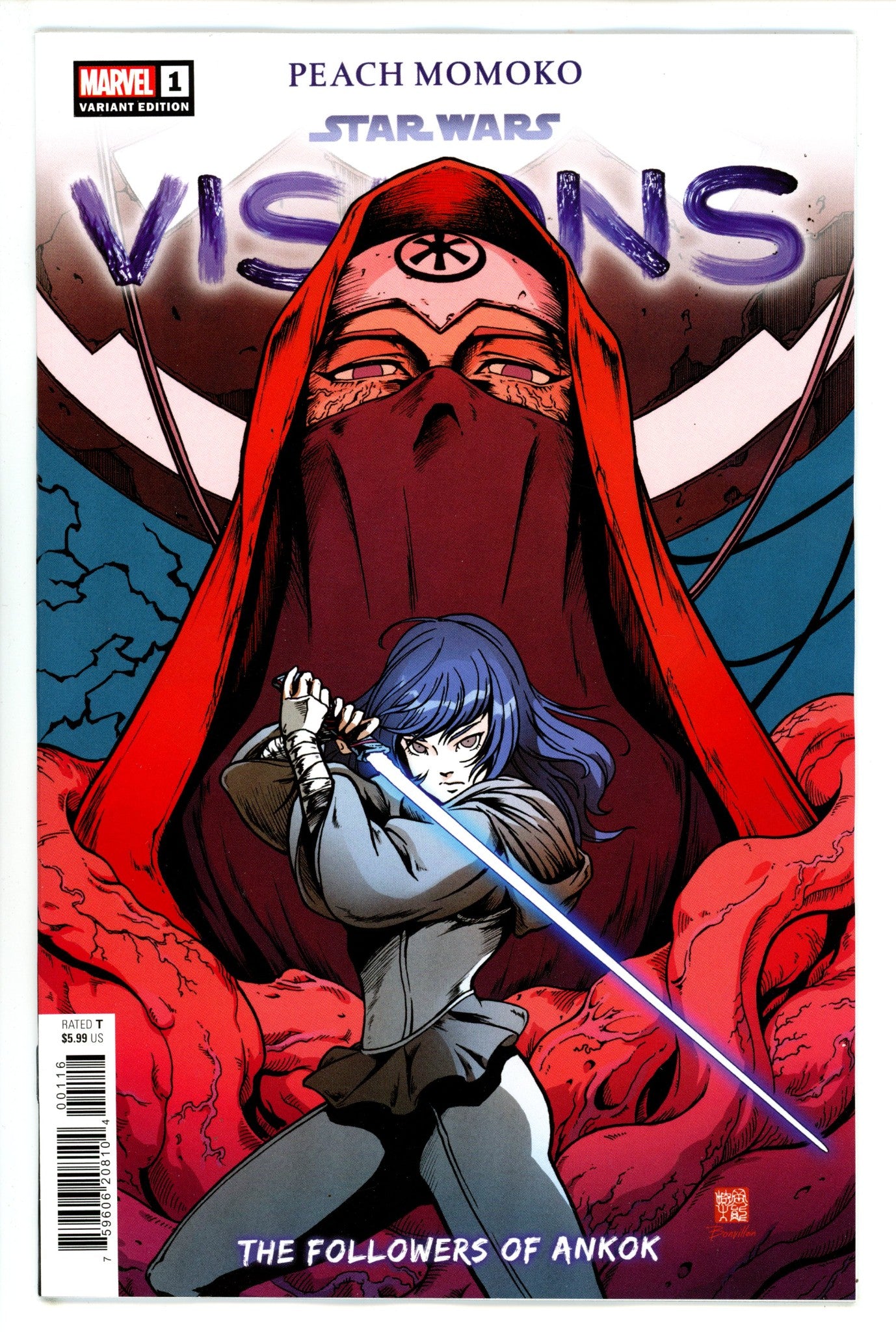 Star Wars Visions Peach Momoko 1 Okazaki Incentive Variant NM- (2023)