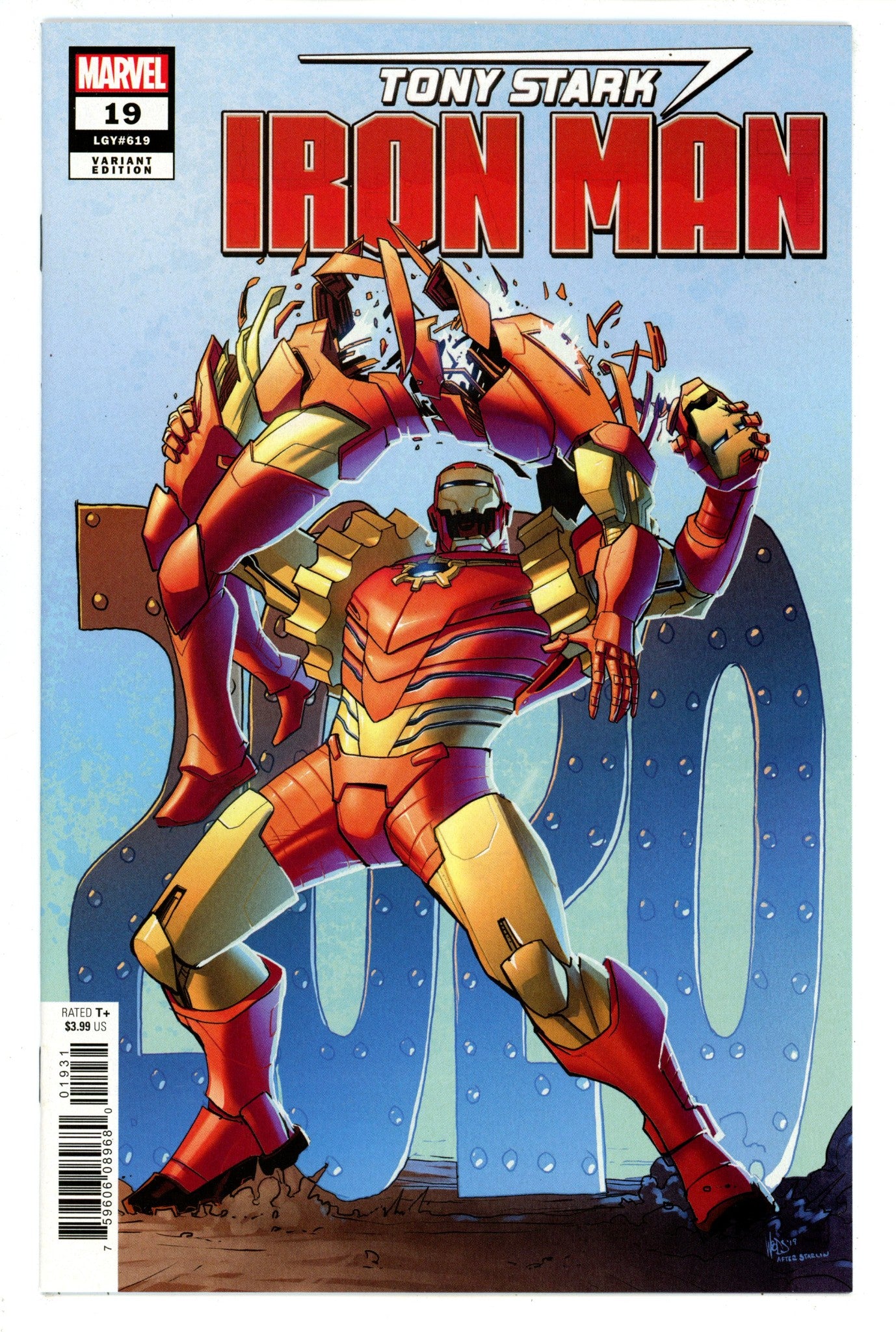 Tony Stark: Iron Man 19 (619) High Grade (2020) Woods Variant 