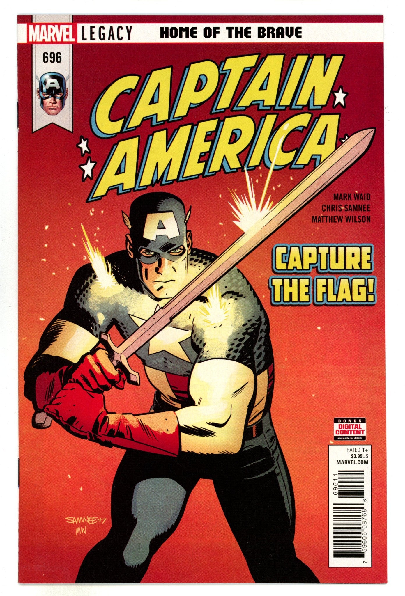 Captain America Vol 1 696 High Grade (2018) 
