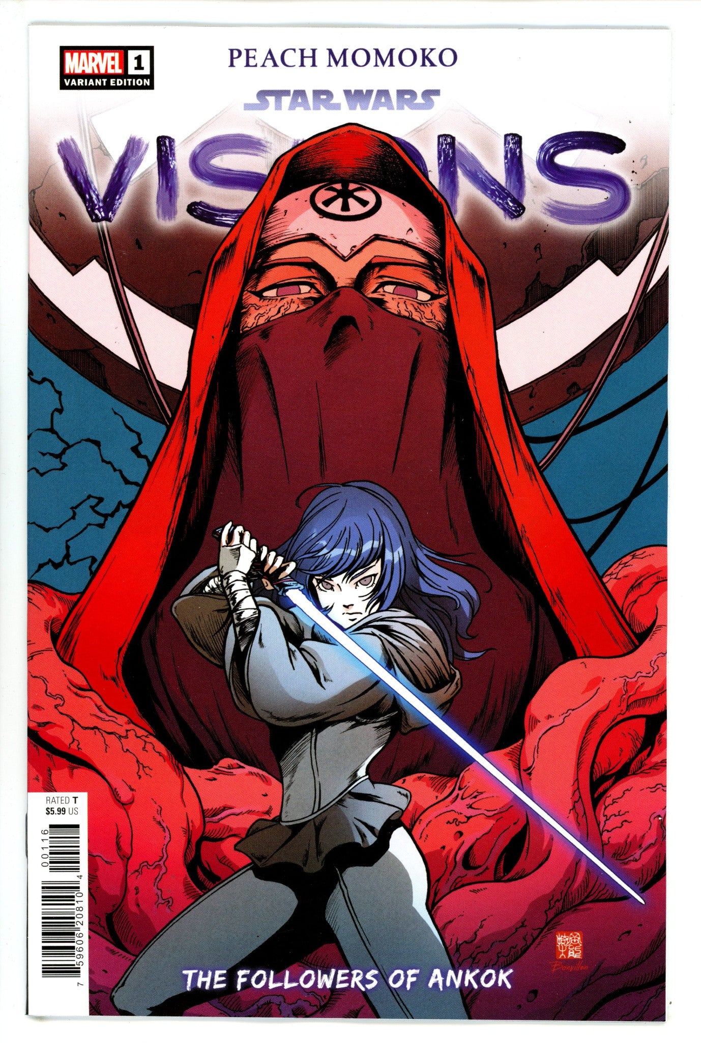 Star Wars Visions Peach Momoko 1 Okazaki Incentive Variant NM (2023)