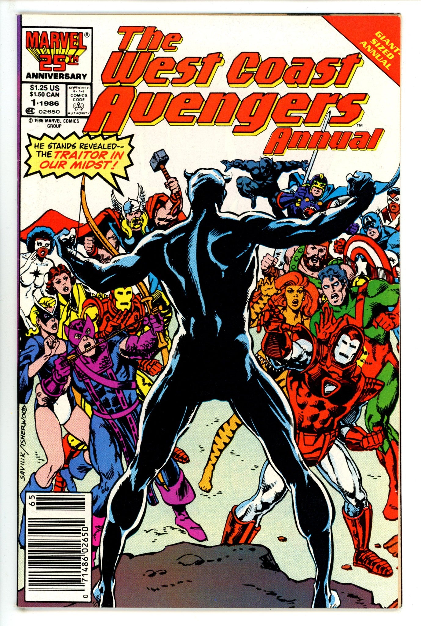 The West Coast Avengers Annual Vol 2 1 Newsstand (1986)