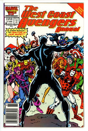 The West Coast Avengers Annual Vol 2 1 Newsstand (1986)