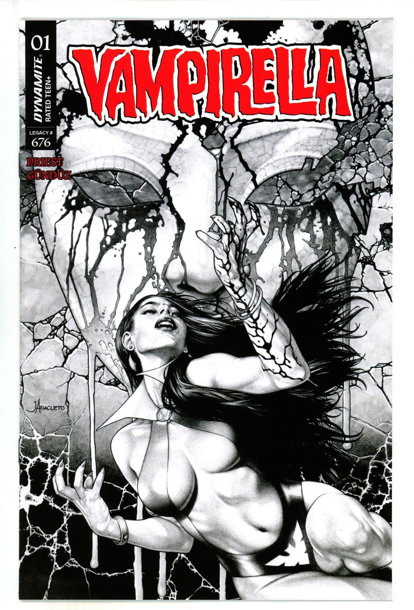 Vampirella Vol 8 1 Anacleto B&W Incentive Variant (2025)