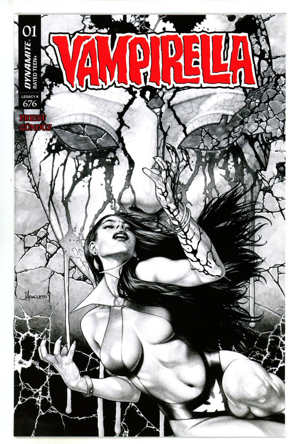 Vampirella Vol 8 1 Anacleto B&W Incentive Variant (2025)
