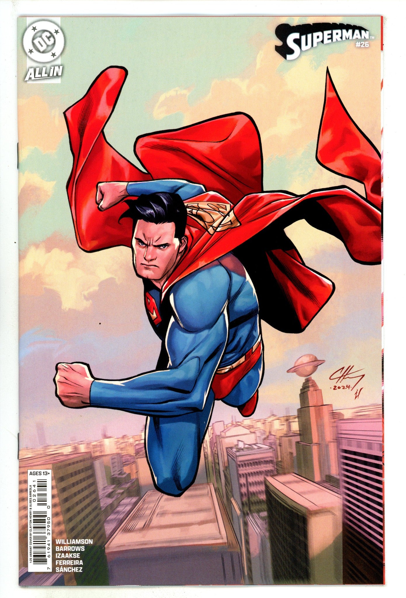 Superman Vol 6 26 Henry Incentive Variant NM (2025)