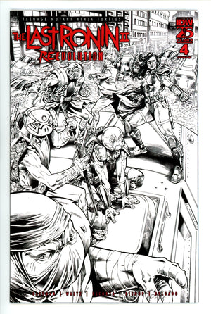 Teenage Mutant Ninja Turtles: The Last Ronin Ii‚ÄîRe-Evolution 4 Escorza B&W Incentive Variant NM (2025)