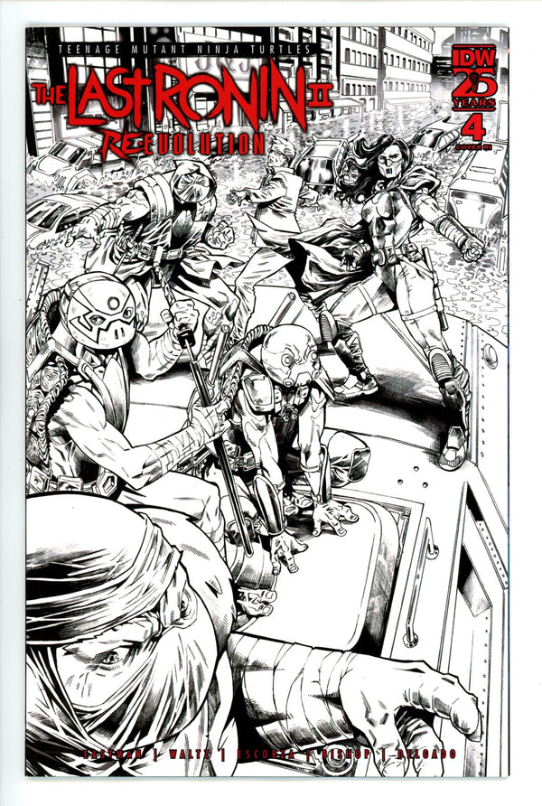 Teenage Mutant Ninja Turtles: The Last Ronin Ii‚ÄîRe-Evolution 4 Escorza B&W Incentive Variant NM (2025)