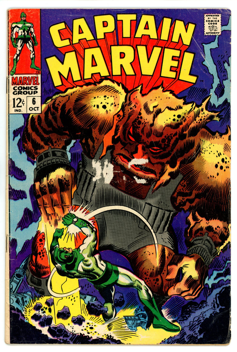 Captain Marvel Vol 1 6 VG (4.0) (1968) 