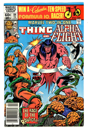 Marvel Two-in-One Vol 1 84 Mid Grade (1982) Newsstand