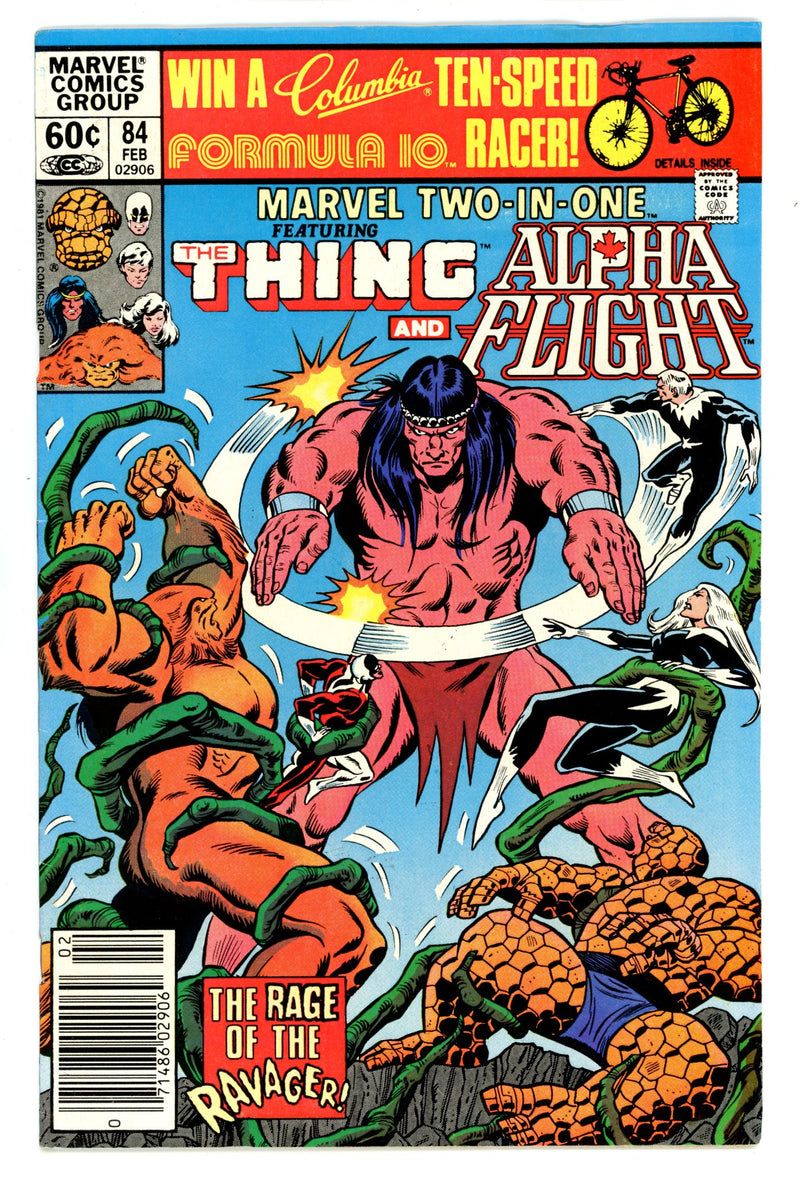 Marvel Two-in-One Vol 1 84 Mid Grade (1982) Newsstand 