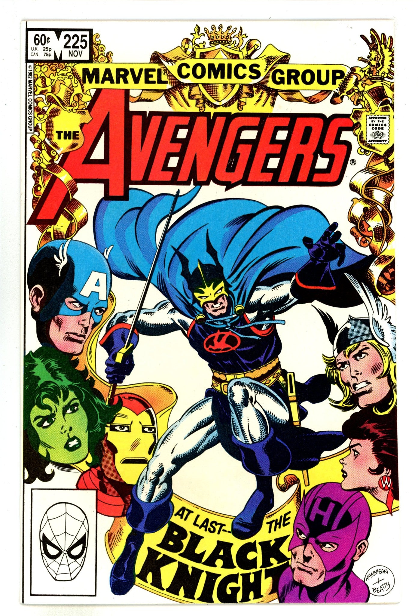 The Avengers Vol 1 225  High Grade   (1982)        