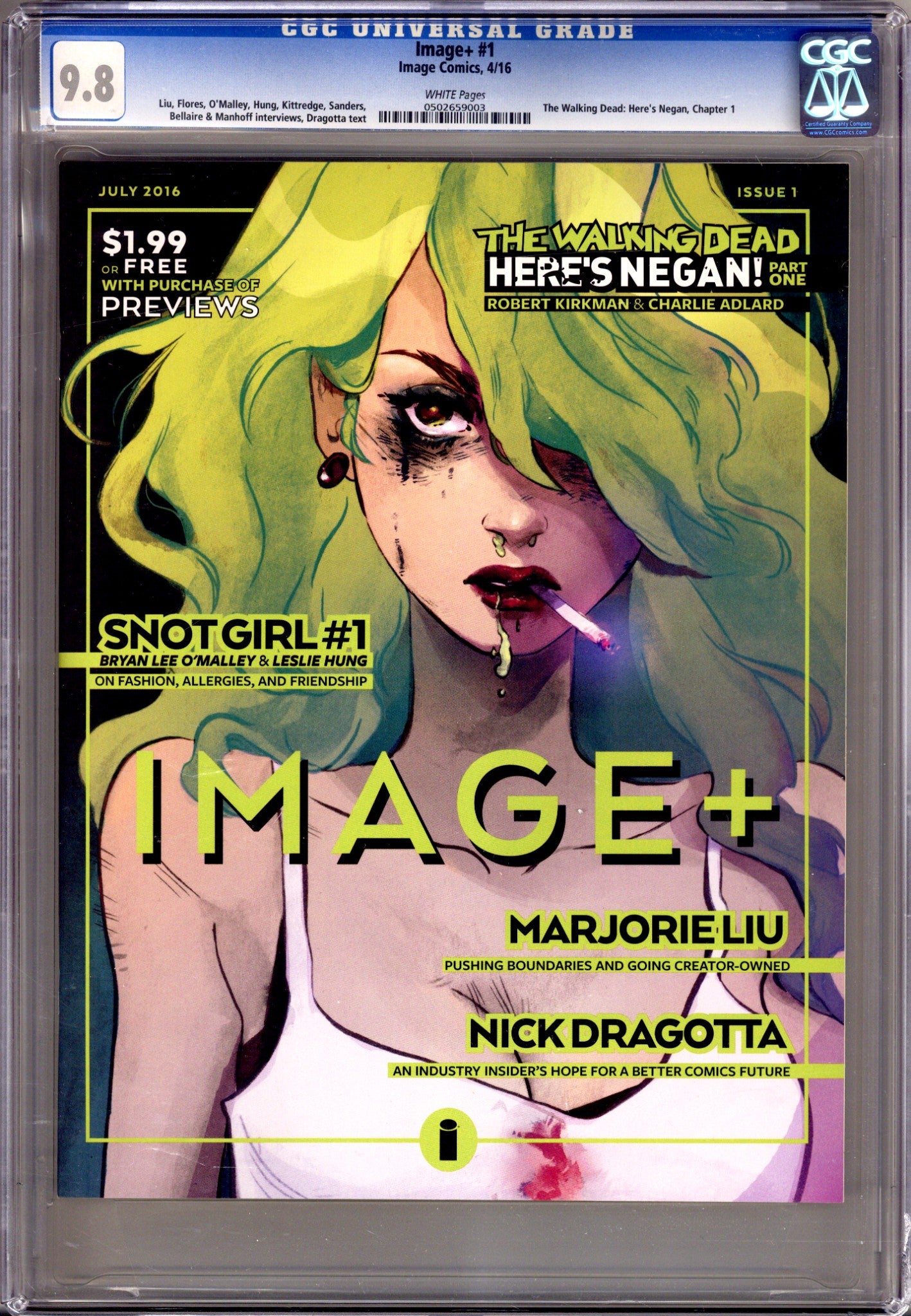 Image+ 1 CGC 9.8 (NM/M) (2016) 