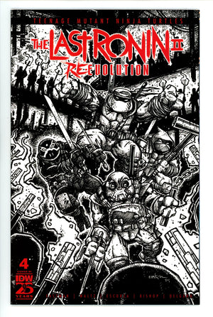 Teenage Mutant Ninja Turtles: The Last Ronin Ii‚ÄîRe-Evolution 4 Eastman B&W Incentive Variant NM- (2025)
