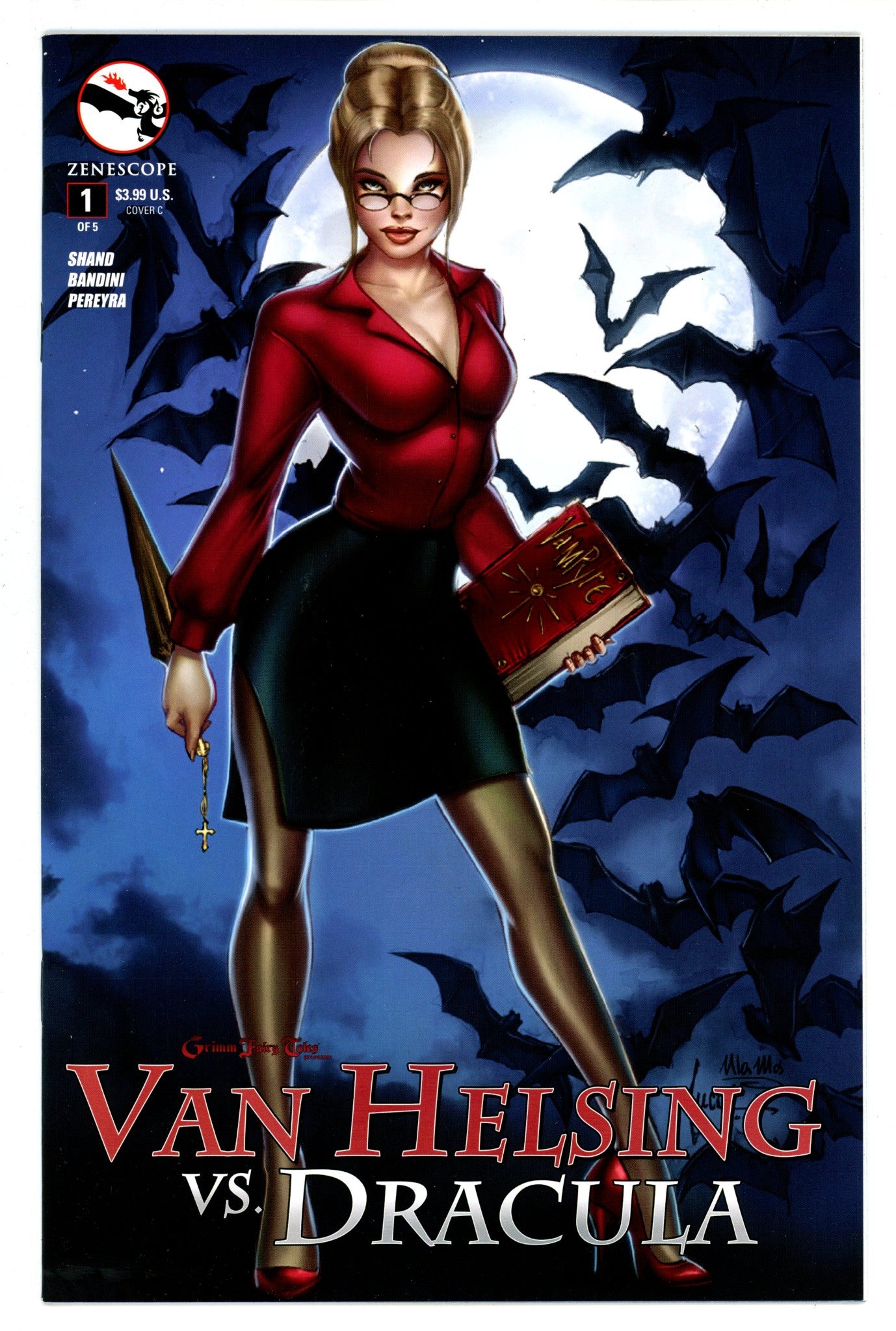 Grimm Fairy Tales Presents Van Helsing vs. Dracula 1 High Grade (2015) Tucci Variant 