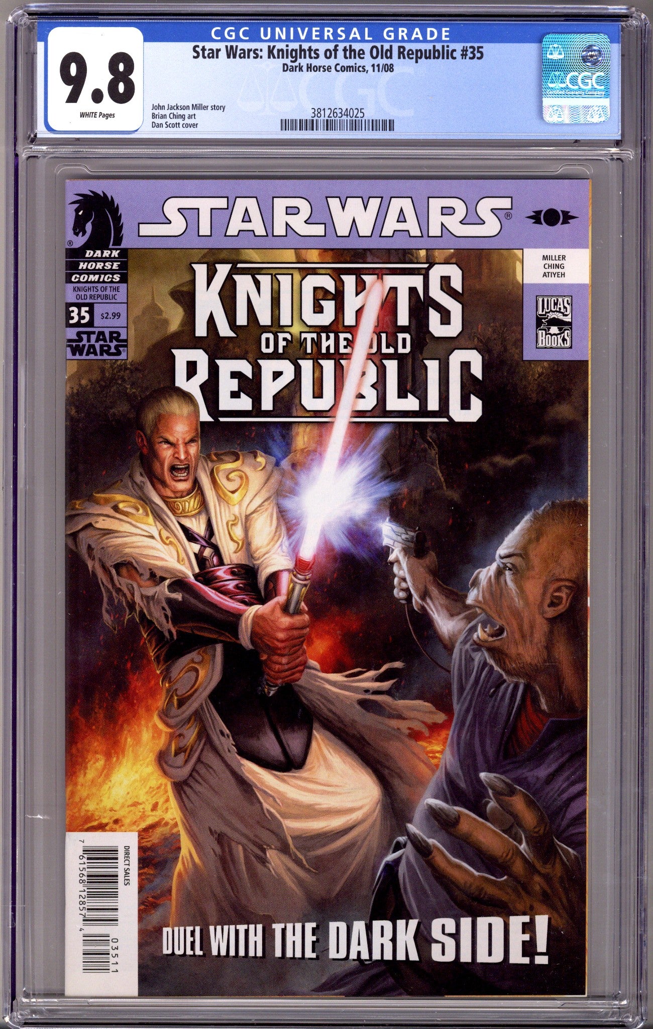 Star Wars Knights of the Old Republic 35 CGC 9.8 (2008)