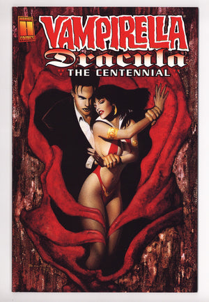 Vampirella / Dracula: The Centennial [nn] VF+ (8.5) Signed Mike Mignola on Page 1, James Robinson on Page 28 (1997)