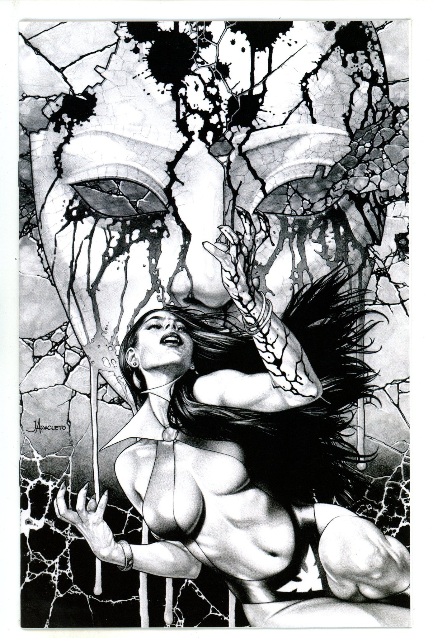 Vampirella Vol 8 1 Anacleto B&W Virgin Incentive Variant (2025)