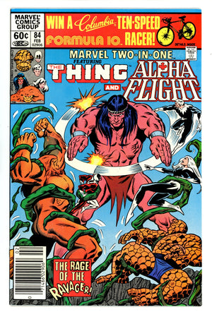 Marvel Two-in-One Vol 1 84 High Grade (1982) Newsstand