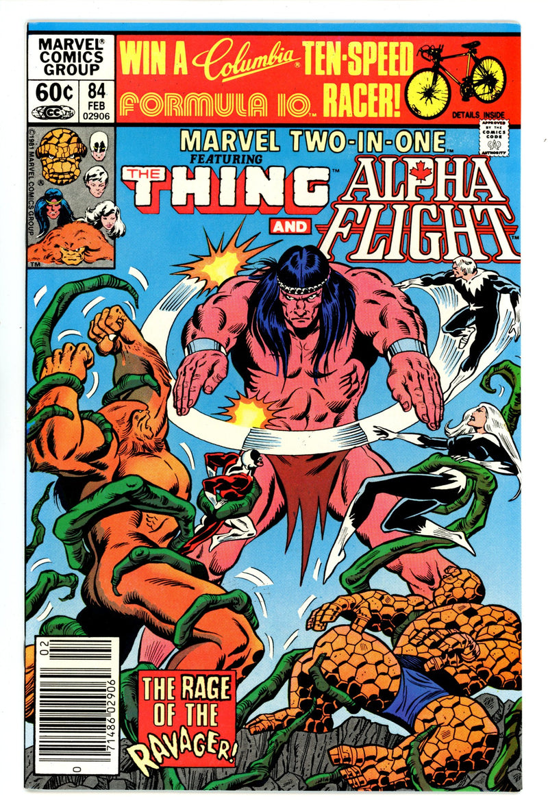 Marvel Two-in-One Vol 1 84 High Grade (1982) Newsstand 