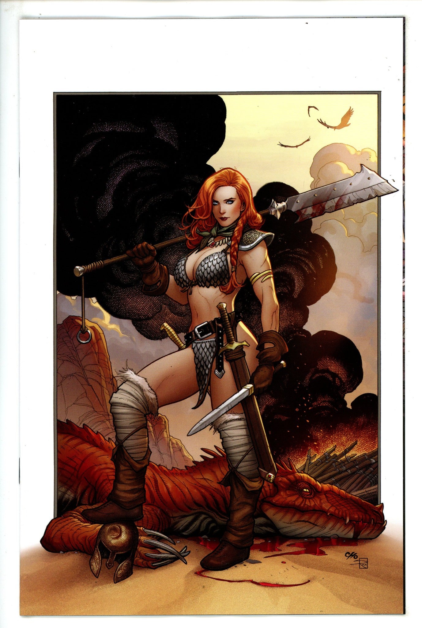 Red Sonja Vol 7 3 Cho Virgin Incentive Variant VF/NM (2023)