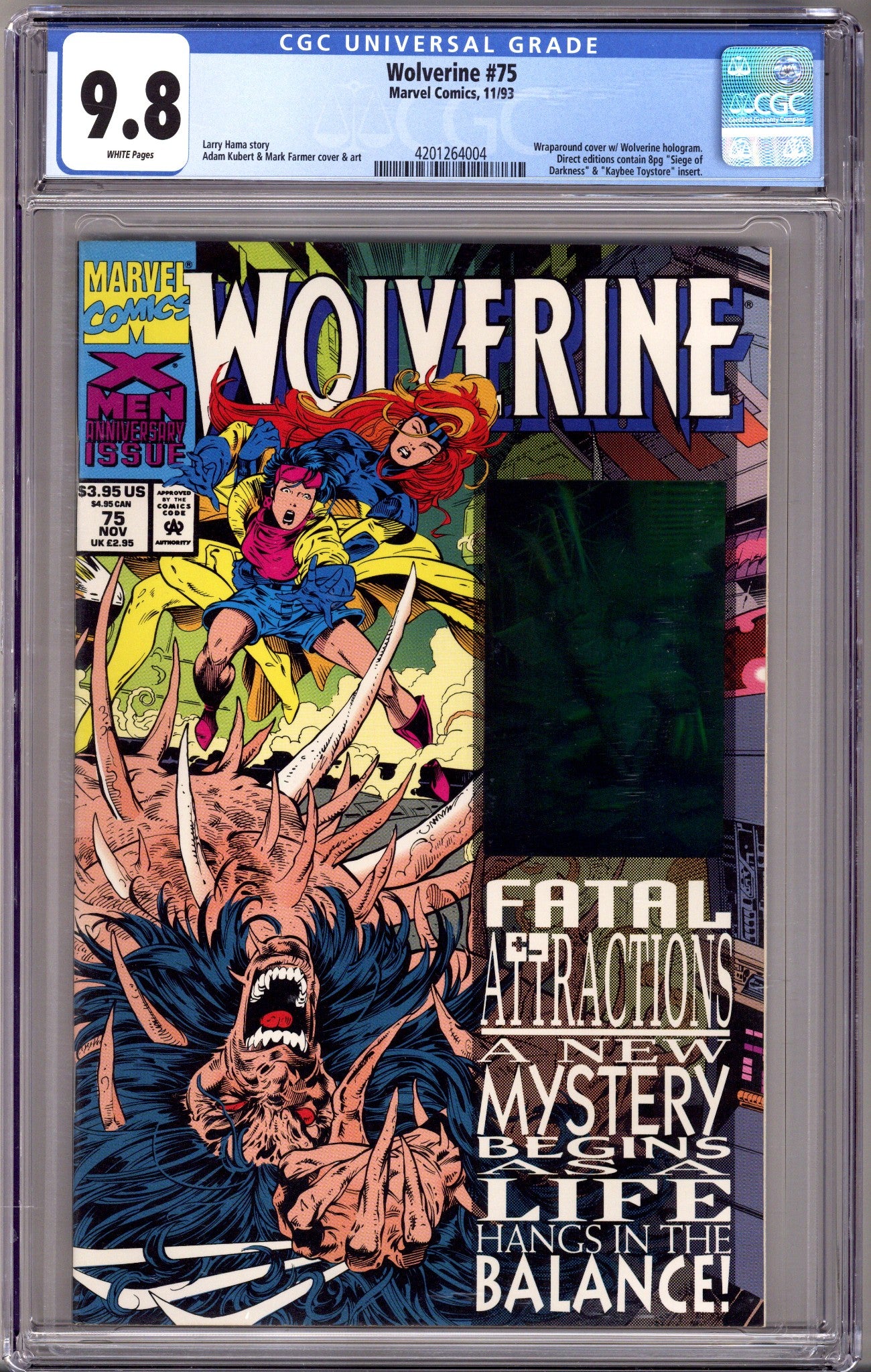 Wolverine Vol 2 75 CGC 9.8 (NM/M) (1993) 