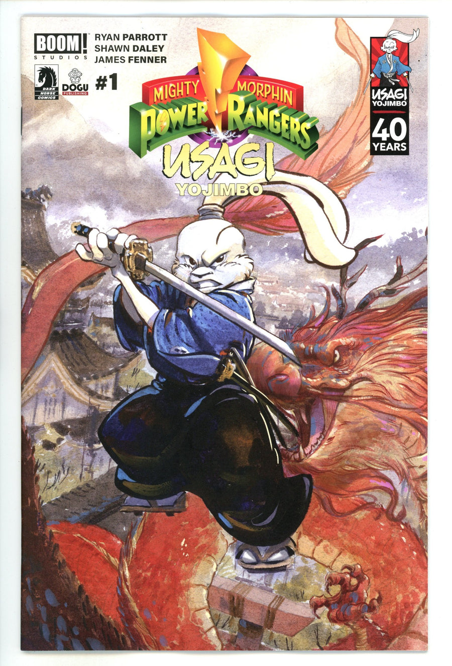 Mighty Morphin Power Rangers / Usagi Yojimbo 1 Cullum Variant (2024)