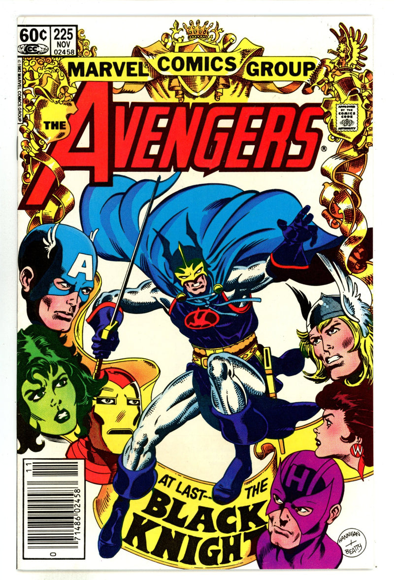 The Avengers Vol 1 225  Mid Grade   (1982)     Newsstand  