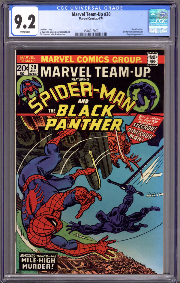 Marvel Team-Up Vol 1 20 CGC 9.2 (NM-) (1974)